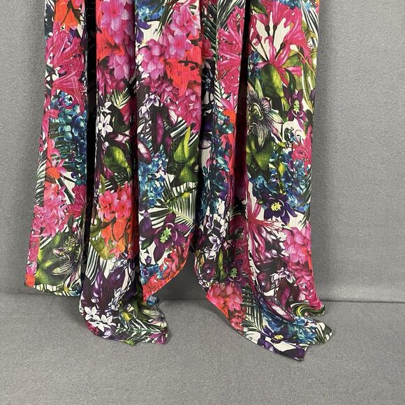 Lane Bryant Floral Gauze Sundress Sz 22/24 Spaghetti Strap Summer Dress Flowy - Picture 8 of 11